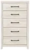 Ashley Furniture B192-46 Cambeck - Five Drawer Chest - Whitewash