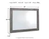 Ashley Furniture B1290-36 Bronyan - Bedroom Mirror - Dark Gray