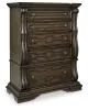 Ashley Furniture B947-46 Maylee - Five Drawer Chest - Dark Brown