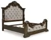 Ashley Furniture B947B5 Ashley Furniture B947B5 Maylee - California King Upholstered Bed - Dark Brown