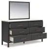 Ashley Furniture B2616B1 Ashley Furniture B2616B1 Cadmori - Dresser and Mirror - Black / White