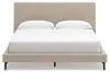 Ashley Furniture B1199-94 Cielden - California King Upholstered Bed with Roll Slats - Soft Gray