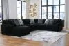Ashley Furniture 98103S4 Ashley Furniture 98103S4 Midnight-Madness - 4-Piece Sectional With Laf Corner Chaise - Onyx