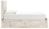 Ashley Furniture B2310B24 Ashley Furniture B2310B24 Lawroy - Full Panel Bed With Storage footboard And 2 Under Bed Storage Units - Light Natural