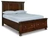 Ashley Furniture B697B42 Ashley Furniture B697B42 Porter - Queen Panel Storage Bed - Rustic Brown
