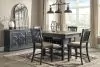 Ashley Furniture D736/32/124(4) Ashley Furniture D736/32/124(4) Tyler Creek - 5 Pc. - Counter Table, 4 Barstools - Dark Gray