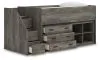 Ashley Furniture B4480B16 Ashley Furniture B4480B16 Frandern - Twin Loft Bed With Bookcase And Drawer Storage - Gray
