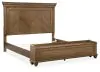 Ashley Furniture PCB782B9 Ashley Furniture PCB782B9 Karallin - California King Panel Storage Bed - Medium Brown