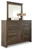 Ashley Furniture B251B1 Ashley Furniture B251B1 Juararo - Dresser, Mirror - Dark Brown