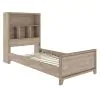 Samuel Lawrence Furniture S496-YBR-12 River Creek - Twin Bed with Bookcase Headboard - River Birch Brown