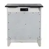 Liberty Furniture 417-BR60 Allyson Park - 2 Drawer Nightstand With Charging Station - Wirebrushed White / Charcoal