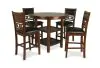 New Classic D1701-52S-BRN New Classic D1701-52S-BRN Gia - 5 Piece Round Counter Dining Set - Brown