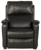 Jackson Furniture Industries 7647957-1273/88-3073/88 Jackson Furniture Industries 7647957-1273/88-3073/88 Reliever - Leather Power Headrest Power Lay Flat Reclining With CR3 Massage / Zero Gravity - Black