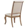 CoasterEssence 110292 Brockway - Upholstered Dining Chair (Set of 2) - Barley Brown