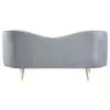 CoasterEssence 506864-S3 Sophia - 3 Piece Upholstered Channel Tufted Sofa Set - Gray