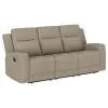 Coaster Fine Furniture 610281-S2 Brentwood - 2 Piece Upholstered Reclining Sofa Set - Taupe