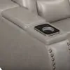 New Classic L3183A-25P2-LGY Breckenridge II - Console Loveseat With Power Headrest & Footrest - Light - Gray