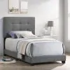 Intercon UB-BR-ADYTWN-GNM-C Intercon UB-BR-ADYTWN-GNM-C Addyson - Upholstered Twin Bed - Gunmetal