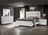 Coaster Fine Furniture 224961KW-S4 Marmore - 4 Piece California King Bedroom Set - White
