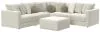 Jackson Furniture Industries 2235/36/31/59/37/12-16 Ritzy - 5 Piece Modular Sectional And 1 Included Cocktail Ottoman - Bone