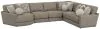 Jackson Furniture Industries 3145/73/59/31/92-28 Jackson Furniture Industries 3145/73/59/31/92-28 Turner - 5 Piece Sectional With LSF Cuddler - Mushroom