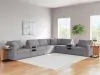 Ashley Furniture 92104S16 Ashley Furniture 92104S16 Modmax - 8-Piece Sectional  With 2 Audio System Consoles And 3 Armless Chairs - Granite