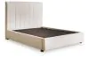 Ashley Furniture PCB2611B4 Brizmore - Queen Upholstered Storage Bed - Beige