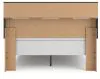 Ashley Furniture PCB1118B18 Broachmyn - Queen Lighted Bookcase Panel Bed - Black / Gray