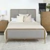 CoasterElevations 224301KE Arini - Upholstered Eastern King Panel Bed Sand - Wash And Gray