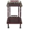 CoasterEveryday 3512 Palmer - 2-Tier Rectangular Wood Bar Cart - Merlot