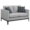 CoasterElevations 508681-S3 Apperson - 3 Piece Upholstered Track Arm Sofa Set - Light Gray