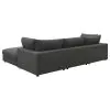 CoasterEssence 551324-SETB Serene - 4 Piece Upholstered Modular Sectional Sofa - Charcoal