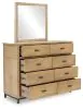Benchcraft® B622B1 Tomtyn - Dresser And Mirror - Light Brown