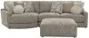 Jackson Furniture Industries 3145/73/92/28-28 Jackson Furniture Industries 3145/73/92/28-28 Turner - 2 Piece Sofa Cuddler With Left Side Facing Cuddler And Cocktail Ottoman - Mushroom