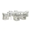 Intercon AX-TA-4086-WHT-C Alexa - Outdoor Dining Table - White