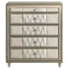 Coaster Fine Furniture 222665 Lorient - 5-Drawer LED Chest Of Drawers - Ivory And Camel