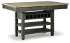 Ashley Furniture D736-32 Tyler Creek - Rectangular Dining Room Counter Table - Black / Gray