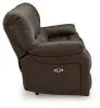 Ashley Furniture U4380887 Leesworth - Power Reclining Sofa - Dark Brown