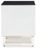 Ashley Furniture T756-3 Gardoni - Rectangular End Table - White / Black