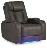 Ashley Furniture 6620513 Feazada - Power Recliner With Adj Headrest - Shadow