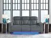 Ashley Furniture PC4980215 Studio Cave - Power Reclining Sofa - Steel