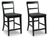 Ashley Furniture PCD824-124 Greddinton - Barstool (Set of 2) - Black