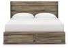 Ashley Furniture PCB2005B7 Ashley Furniture PCB2005B7 Elbrim - King Panel Storage Bed - Brown