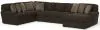 Jackson Furniture Industries 4376/62/76/30-49 Jackson Furniture Industries 4376/62/76/30-49 Mammoth - 3 Piece Sectional With RSF Chaise - Chocolate