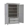 Liberty Furniture 237-BR43 River Place - Armoire - Riverstone White & Tobacco