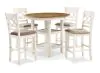 New Classic D1719-52S-BSQ New Classic D1719-52S-BSQ Cori - 5 Piece Counter Dining Set - Bisque / Brown