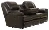 Jackson Furniture Industries 49145-1284/29-3084/29 Transformer II - Ultimate Sofa With 3 Recliners & Drop Down Table - Chocolate Top Grain Italian Leather Match