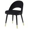 CoasterEssence 193562 Lindsey - Upholstered Dining Side Chair (Set of 2) - Black