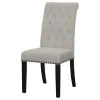 CoasterEssence 115182 Alana - Velvet Upholstered Dining Side Chair (Set of 2) - Sand