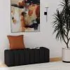 Coaster Fine Furniture 910294 Summer - Fabric Upholstered Tufted Accent Bench - Charcoal